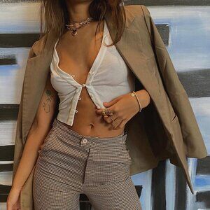 Princess Polly The West Village Blazer Beige